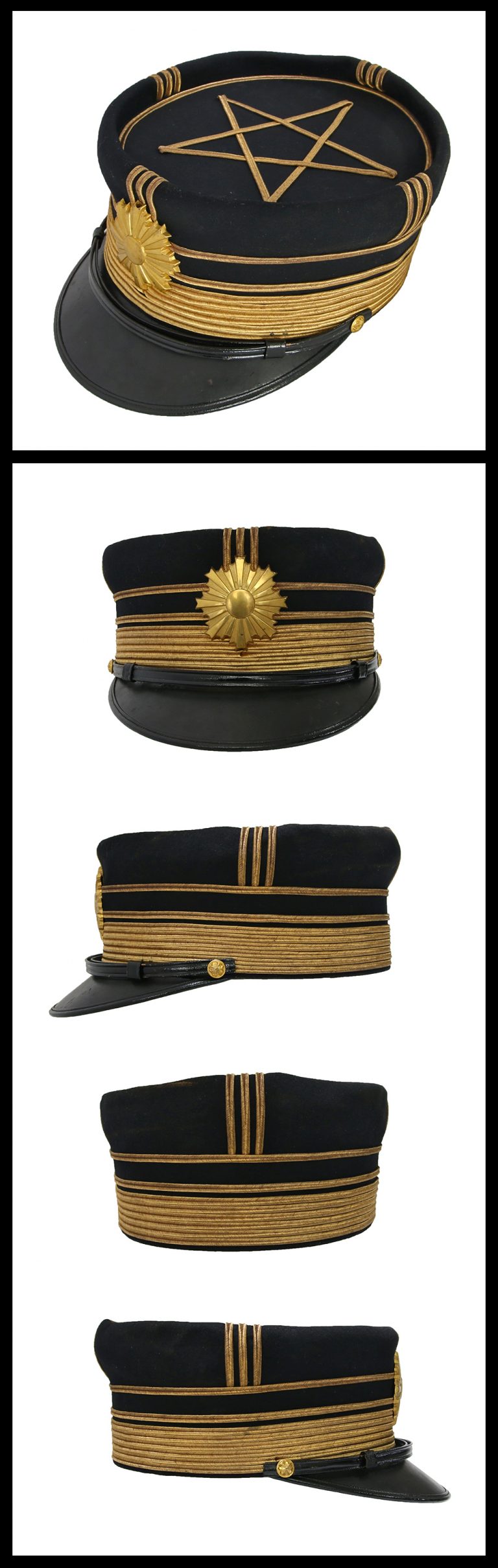 Hat, epaulet, decoration and aword certificate set