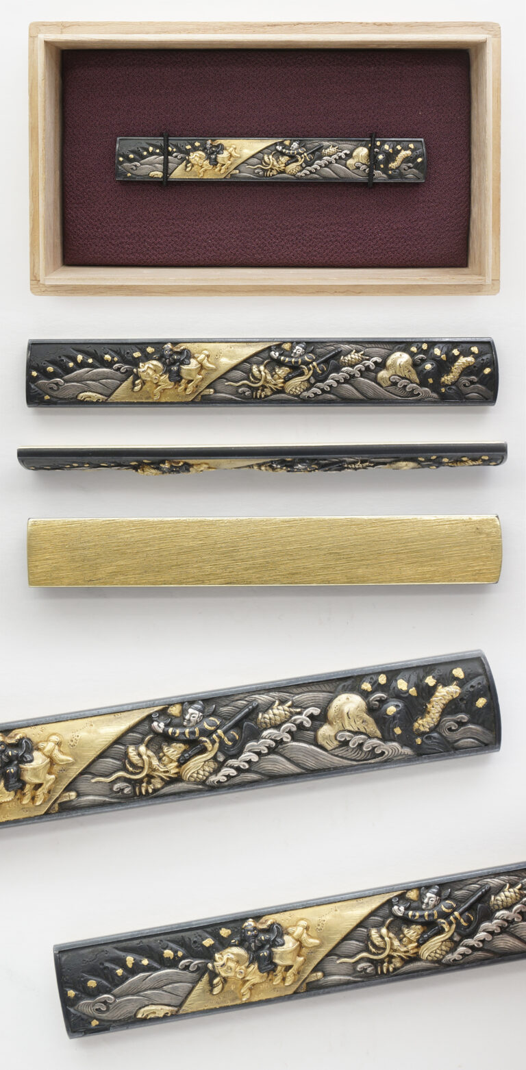 Kozuka: : Mumei(chrysanthemum and cricket design)